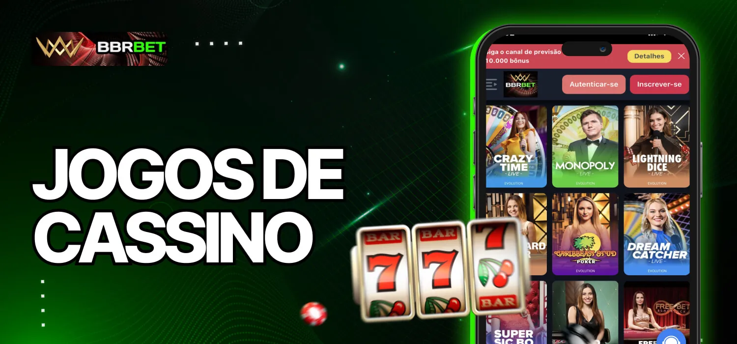 jogos de cassino no BBRBet App